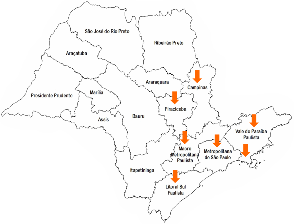 regiões de atendimento são paulo